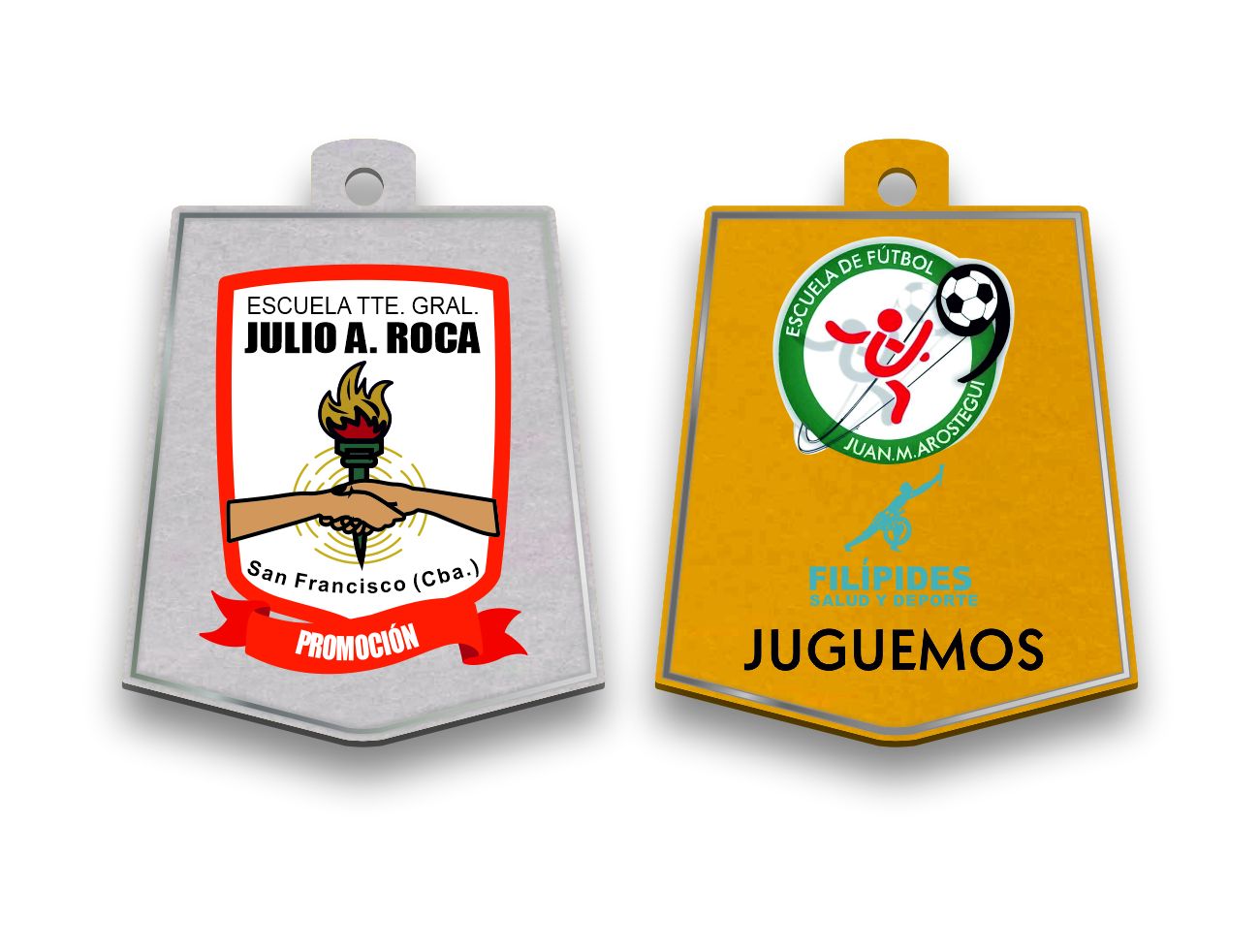 Medalla Modelo B Impresa con Filete